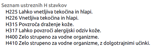 Varnostni list
