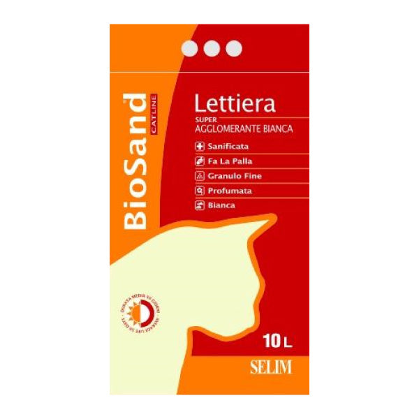BioSand Super Bianca posip za mačje stranišče - 10 L (2)