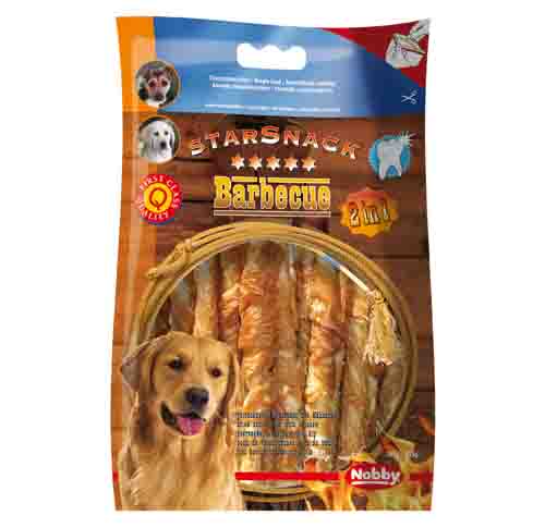 Nobby Starsnack Barbecue piščanec na palčkah, 12,5 cm, – 113 g