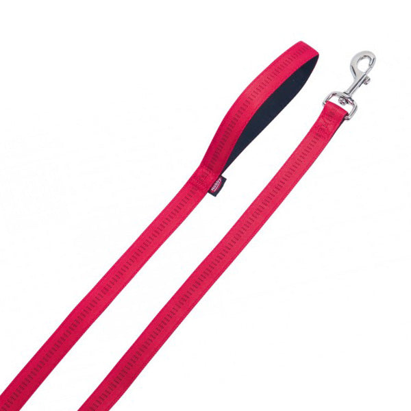 Nobby Soft Grip povodec - rdeč - 200 cm - 10 mm