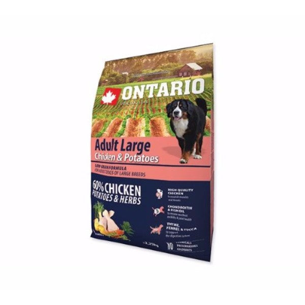Ontario Adult Large - piščanec in krompir - 2,25 kg