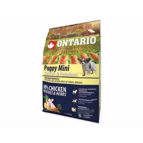 Ontario Puppy Mini - piščanec in krompir - 3 x 2,25 kg