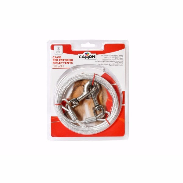 Camon jeklena vrv Tie Out Reflex - 3 m