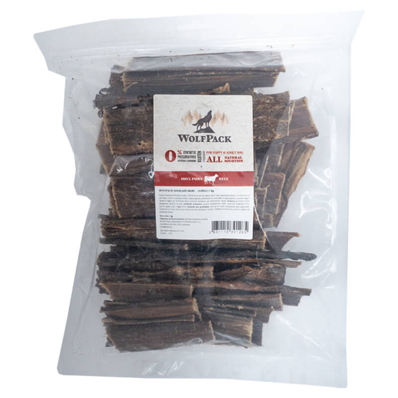 WolfPack goveji požiralniki ploščati - različna pakiranja - 1 kg