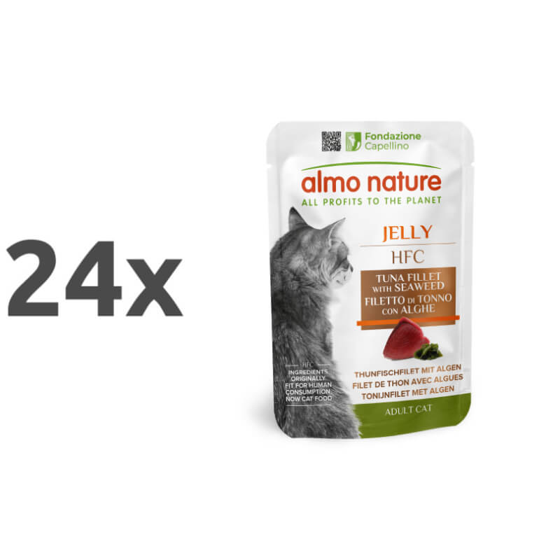 Almo Nature HFC Jelly - file tune in alge - 24 x 55 g