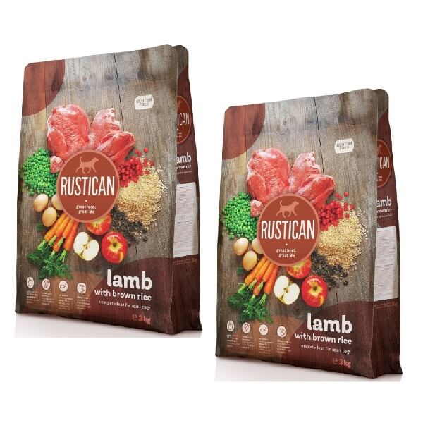 Rustican Gluten Free - jagnjetina in riž - 2 x 12 kg