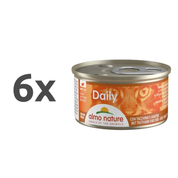 Almo Nature Daily konzerva - puran in raca - 85 g - 6 x 85 g