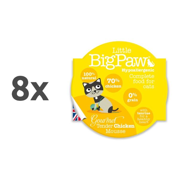 Little Big Paw alucup mousse - piščanec - 85 g - 8 x 85 g
