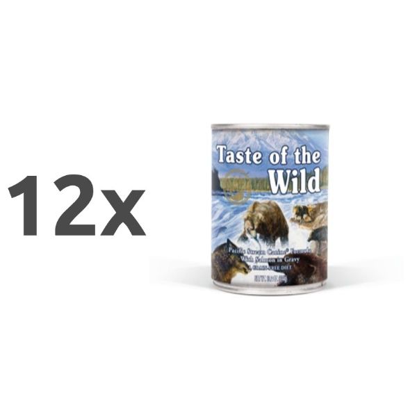 Taste of the Wild Pacific Stream - losos - 390 g - 12 x 390 g