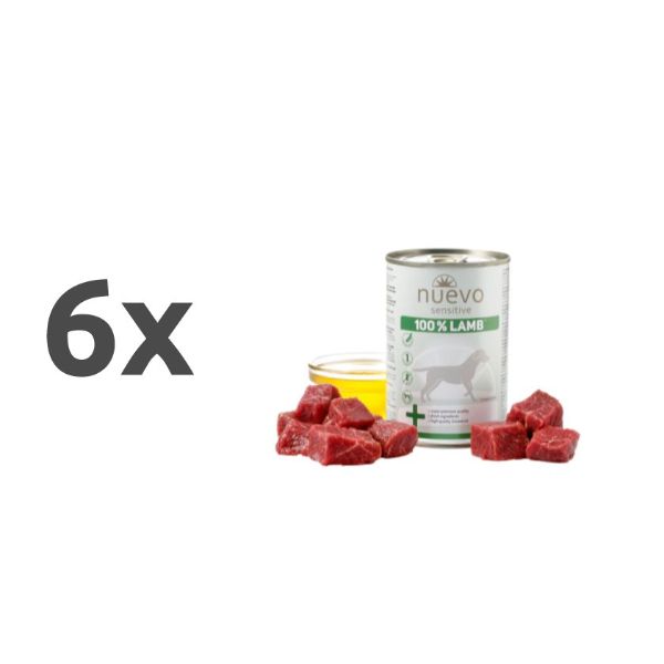 Nuevo Sensitive Adult - jagnjetina - 400 g - 6 x 400 g
