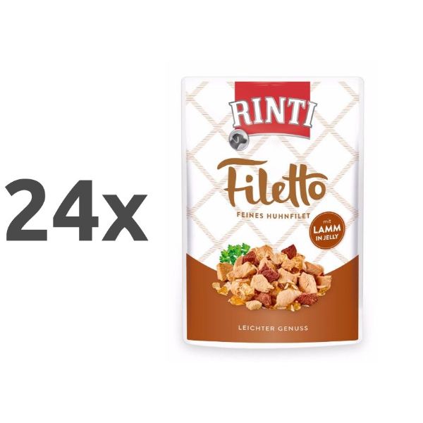 Rinti Filetto in Jelly - piščanec in ovca - 100 g - 24 x 100 g