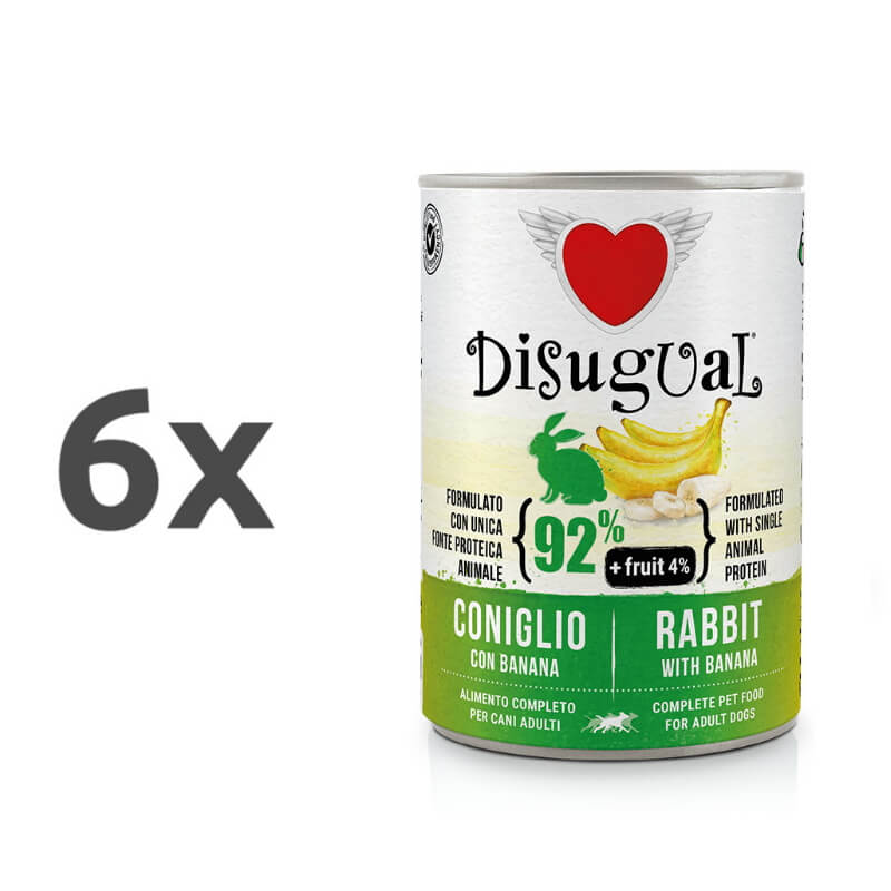 Disugual Fruit - zajec in banana - 6 x 400 g