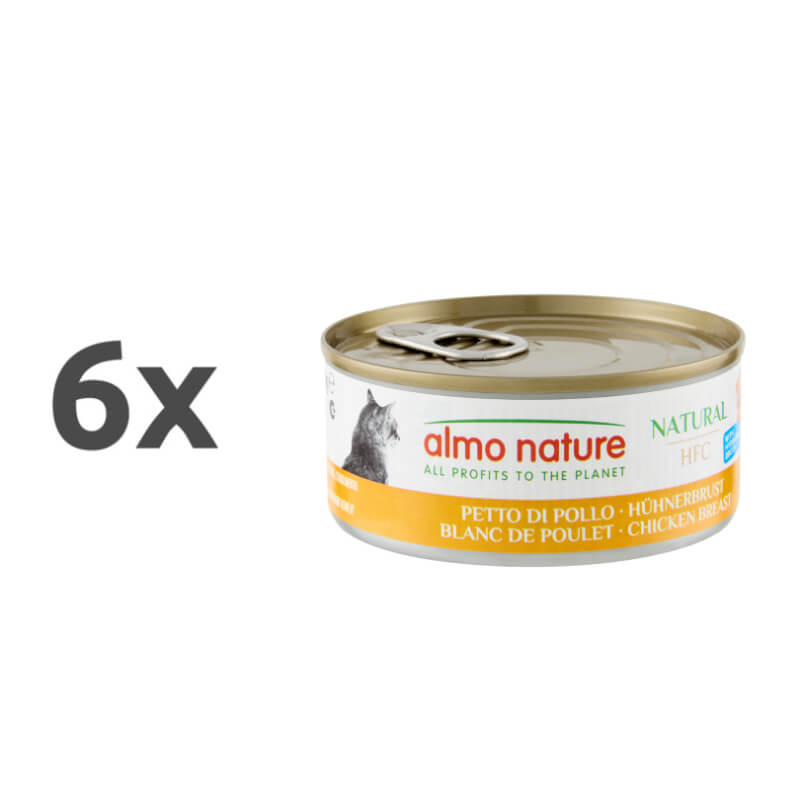 Almo Nature HFC Natural – piščančje prsi - 150 g - 6 x 150 g