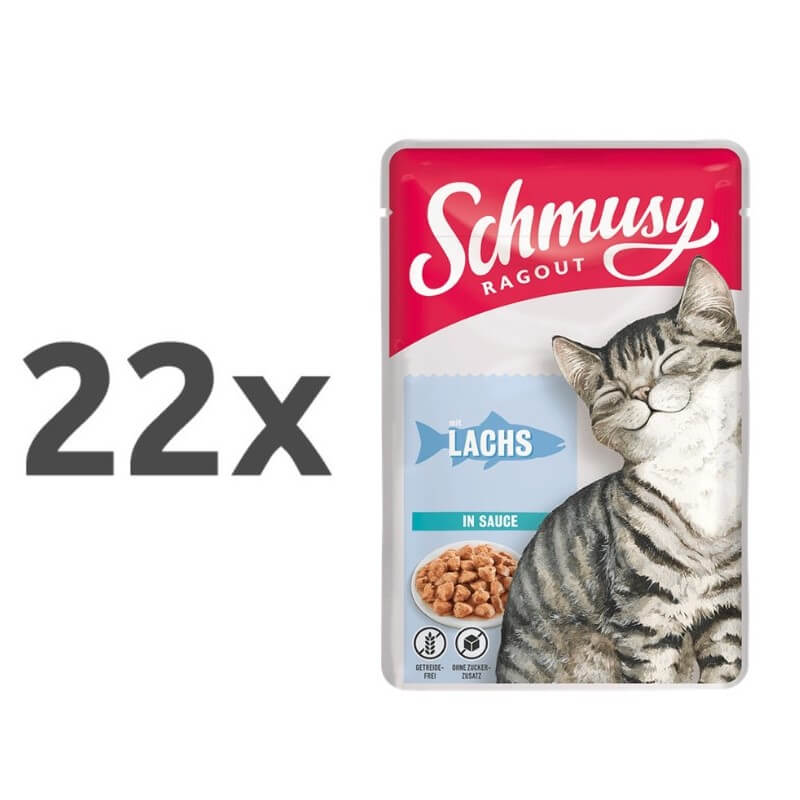 Schmusy Ragout omaka - losos - 22 x 100 g