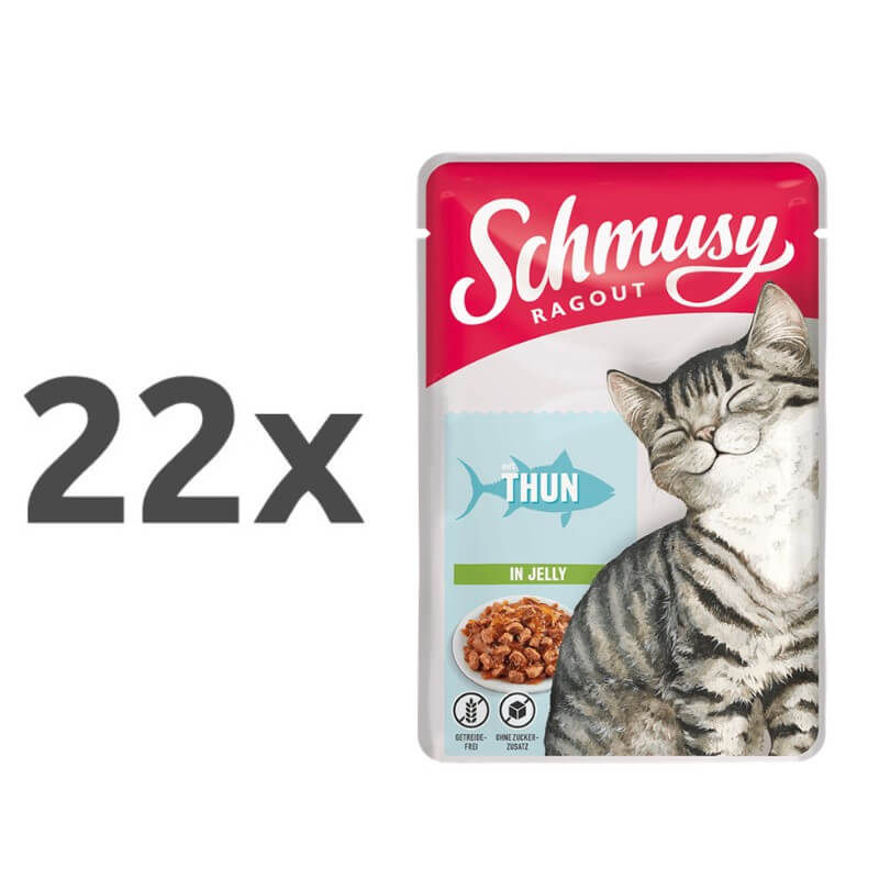 Schmusy Ragout Jelly - tuna - 22 x 100 g