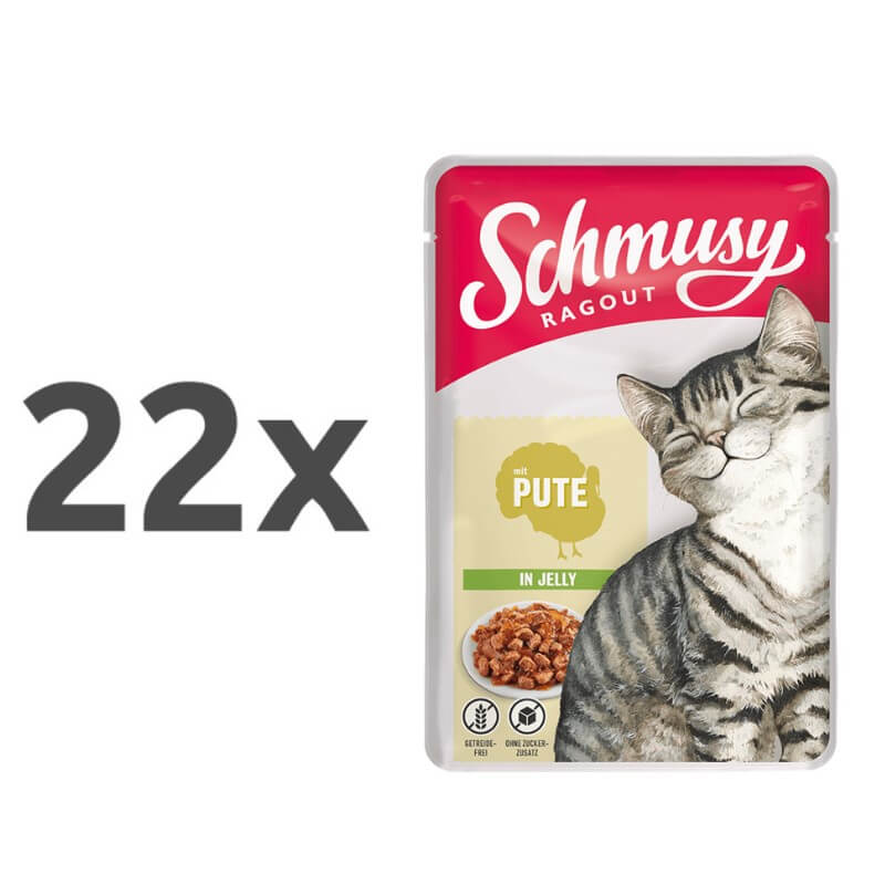 Schmusy Ragout Jelly - puran - 22 x 100 g