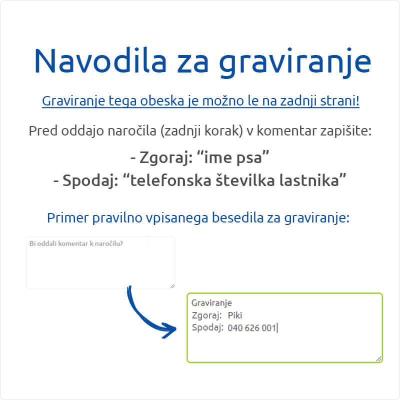 My Family identifikacijski obesek aluminij in guma, črn krog - GRAVIRANJE GRATIS! (3)