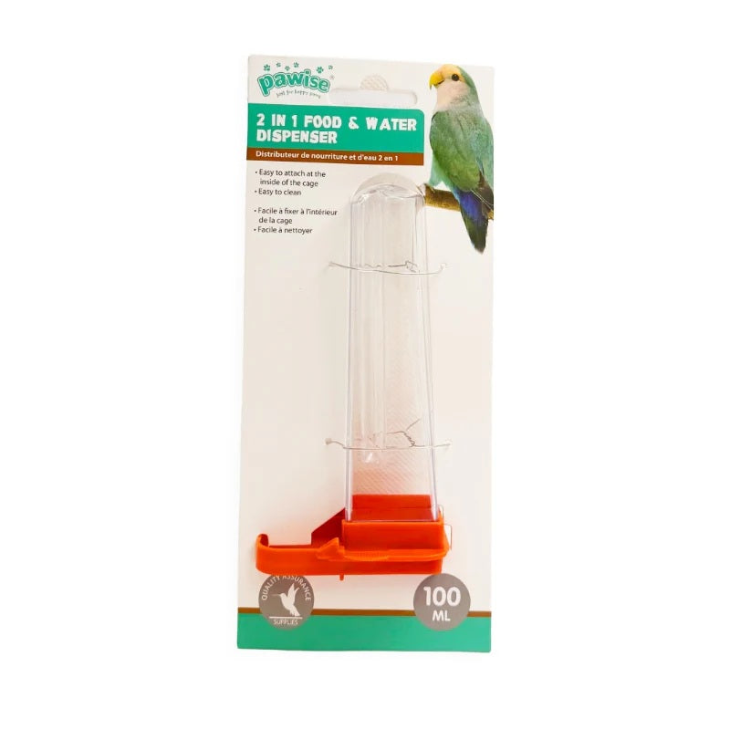 Pawise napajalnik za ptice, oranžno - 100 ml