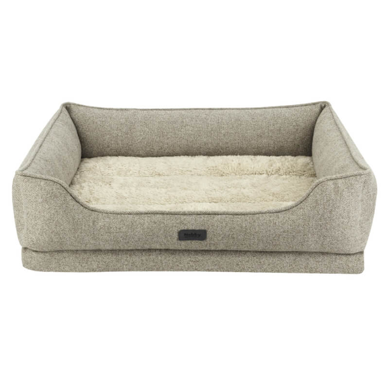 Nobby oglato ležišče iz spominske pene Comfort Calbu, bež - 71 x 56 cm
