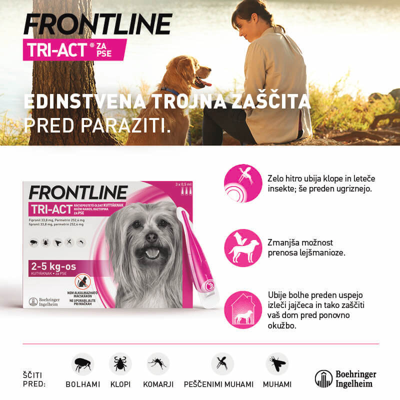Frontline Tri-Act za pse 2-5kg - 3 x ampula (3)