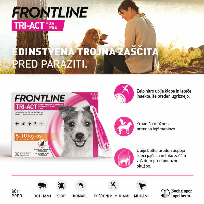 Frontline Tri-Act za pse 5-10 kg - 3 x ampula (3)