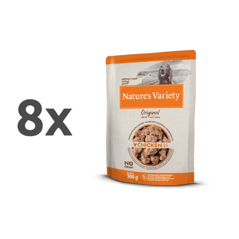 Nature's Variety Original Dog Med/Maxi Adult - piščanec - 300 g - 8 x 300 g