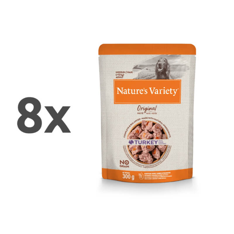 Nature's Variety Original Dog Med/Maxi Adult - puran - 300 g - 8 x 300 g