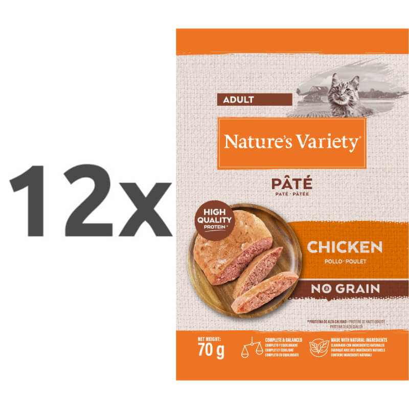 Nature's Variety Original Cat Adult - piščanec - 70 g - 12 x 70 g