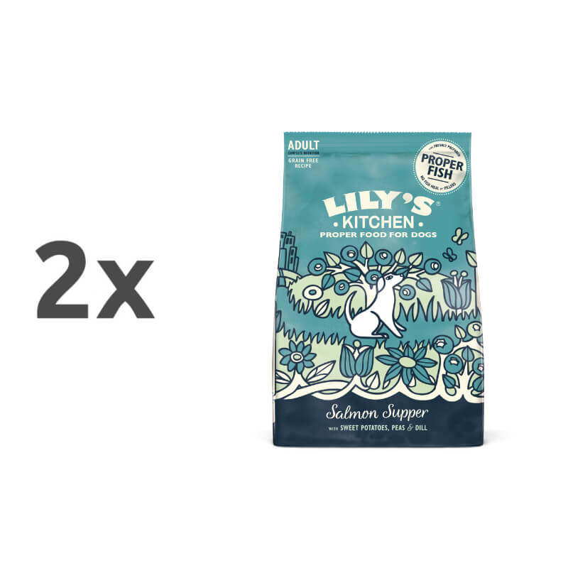 Lily's Kitchen Supper Adult - losos - 2 x 7 kg