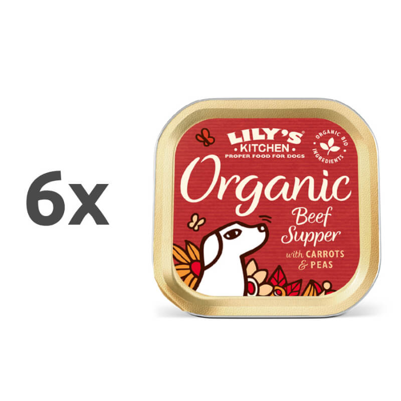 Lily's Kitchen Organic Supper Adult - govedina, piščanec in svinjina - 150 g - 6 x 150 g