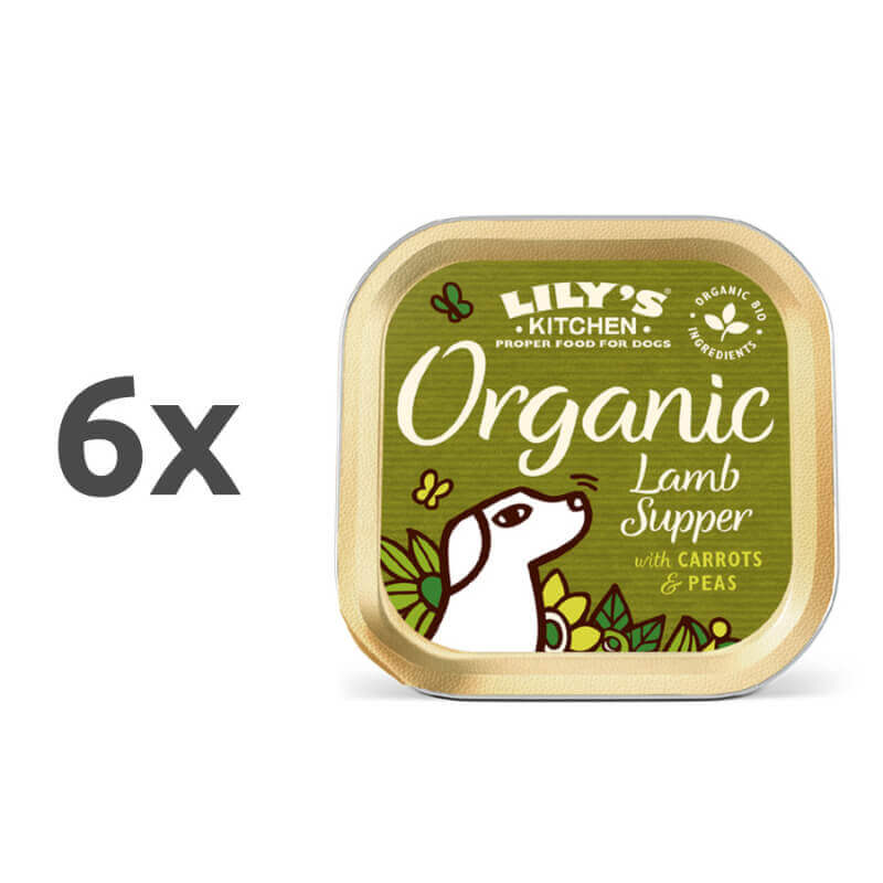 Lily's Kitchen Organic Supper Adult - jagnjetina, svinjina, govedina in piščanec - 150 g - 6 x 150 g