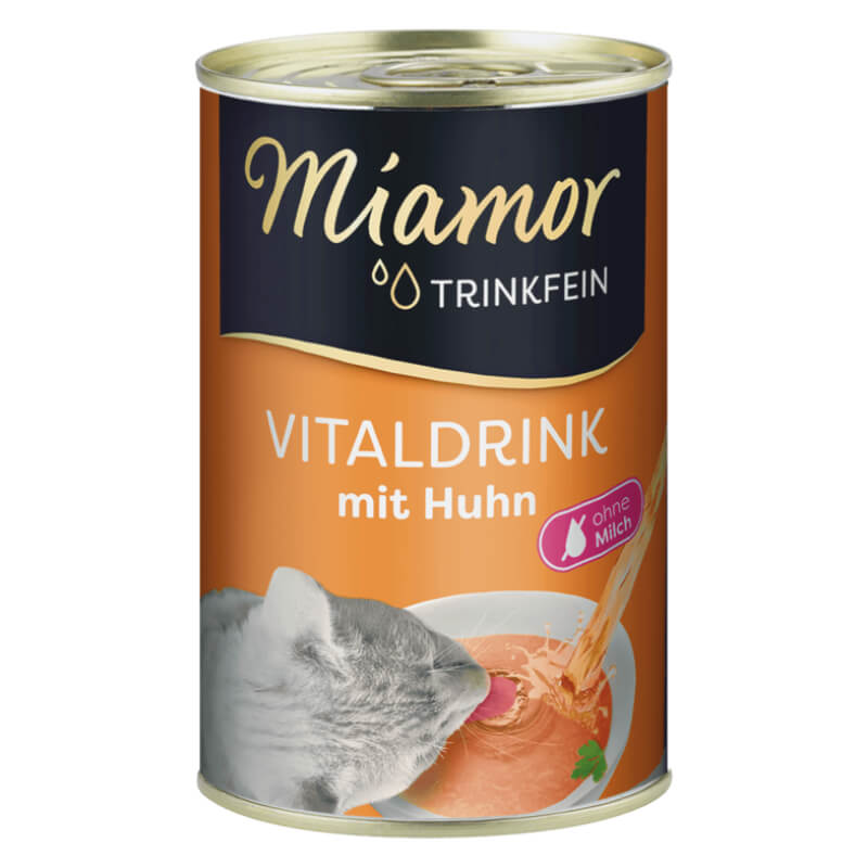 Miamor Vitality Drink pijača s koščki piščanca - 135 ml