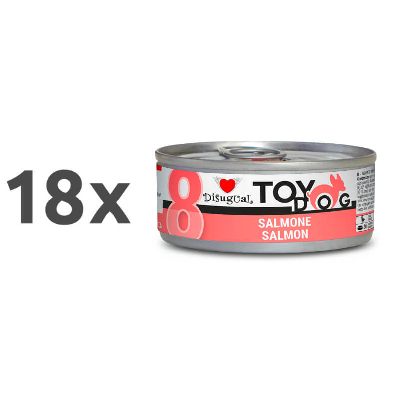 Disugual Toy Dog - losos - 18 x 85 g
