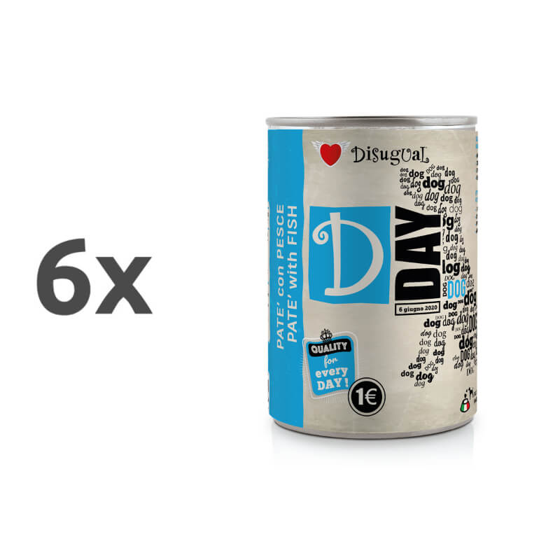 Disugual D-day Dog - riba - 6 x 400 g