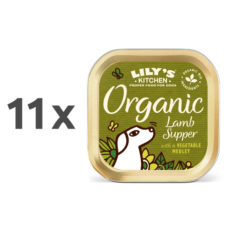 Lily's Kitchen Organic Supper Adult - jagnjetina, svinjina, govedina in piščanec - 150 g - 11 x 150 g