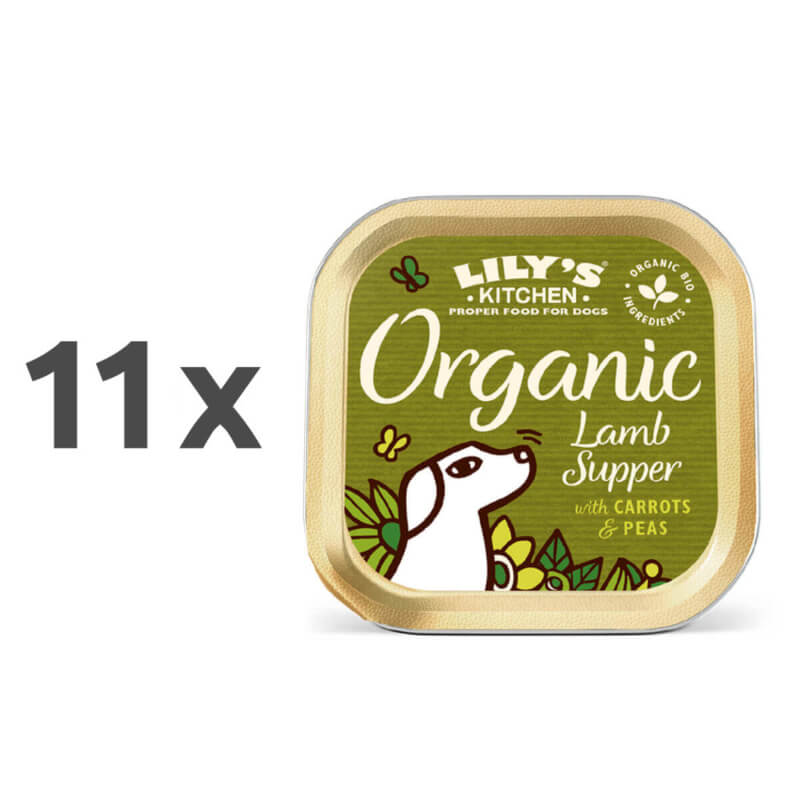 Lily's Kitchen Organic Supper Adult - jagnjetina, svinjina, govedina in piščanec - 150 g - 11 x 150 g