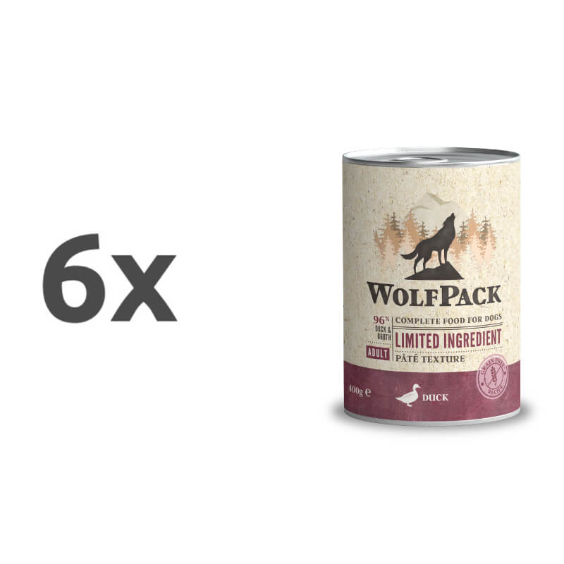 WolfPack Limited Ingredient Adult - raca - 6 x 400 g