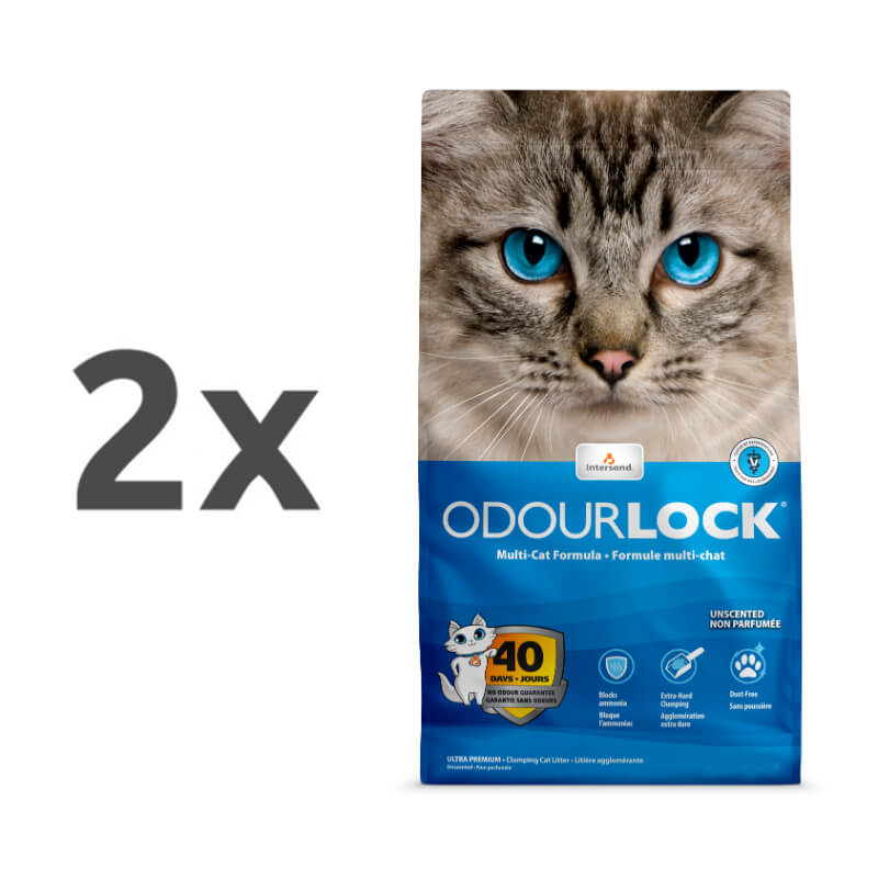 OdourLock posip za muce - 2 x 12 kg