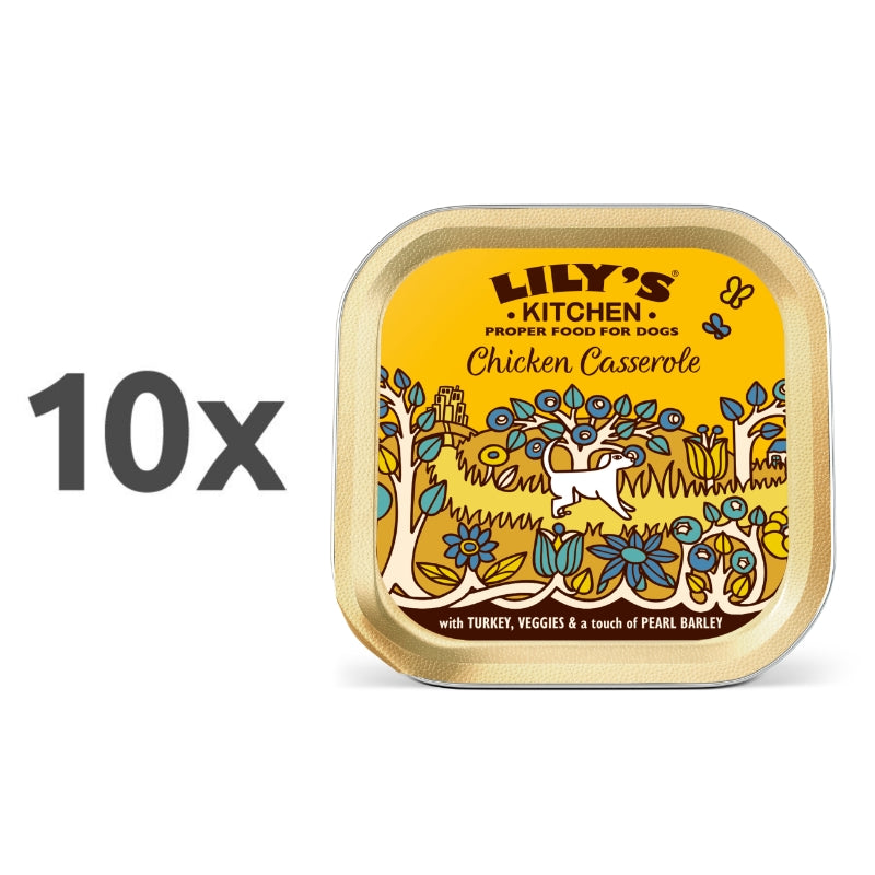 Lily's Kitchen Chicken & Turkey Casserole Adult - piščanec in puran - 150 g - 10 x 150 g