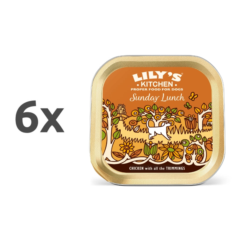 Lily's Kitchen Sunday Lunch Adult - piščanec - 150 g - 6 x 150 g