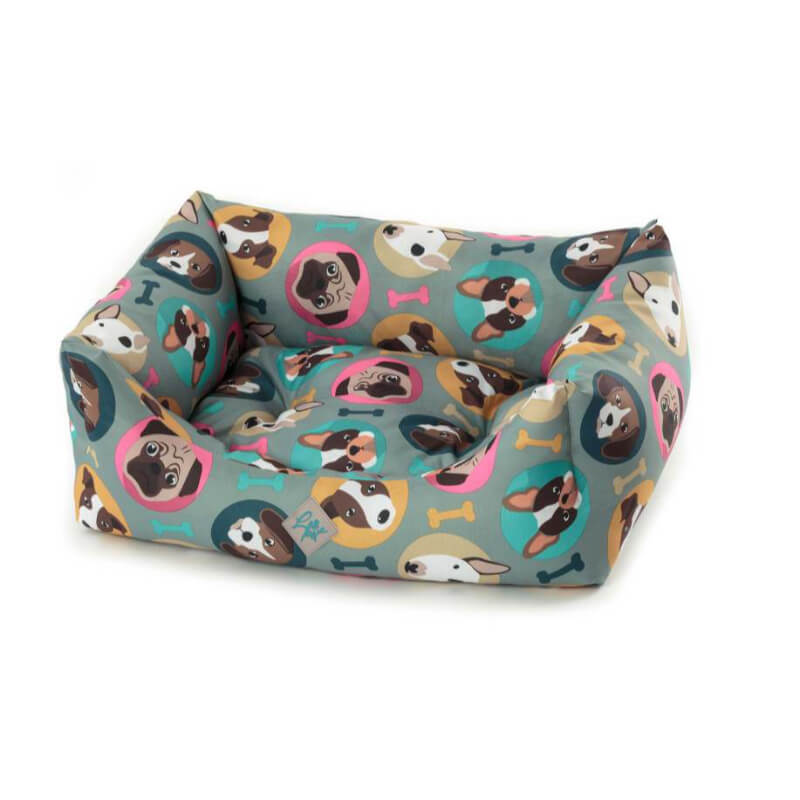 Leopet oglato ležišče Rodi, kužki - 70 x 85 cm