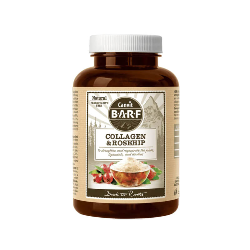 Canvit BARF hidrolizirani kolagen in posušen šipek - 140 g