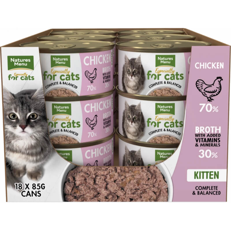 Natures Menu Cat Kitten, piščanec - 85g - 18 x 85 g