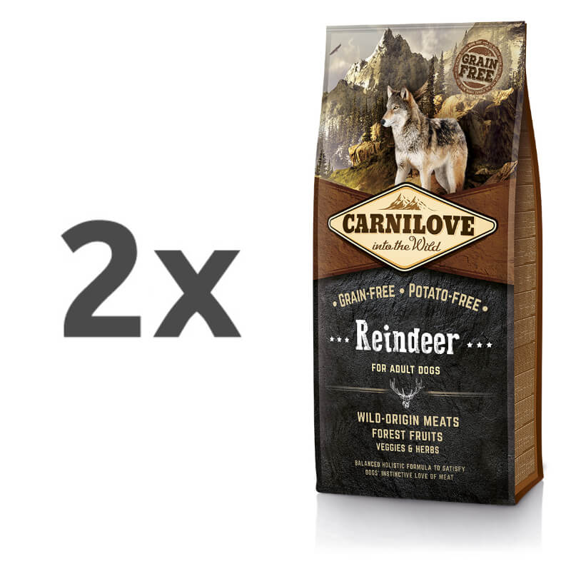 Carnilove Dog Adult - jelen - 2 x 12 kg
