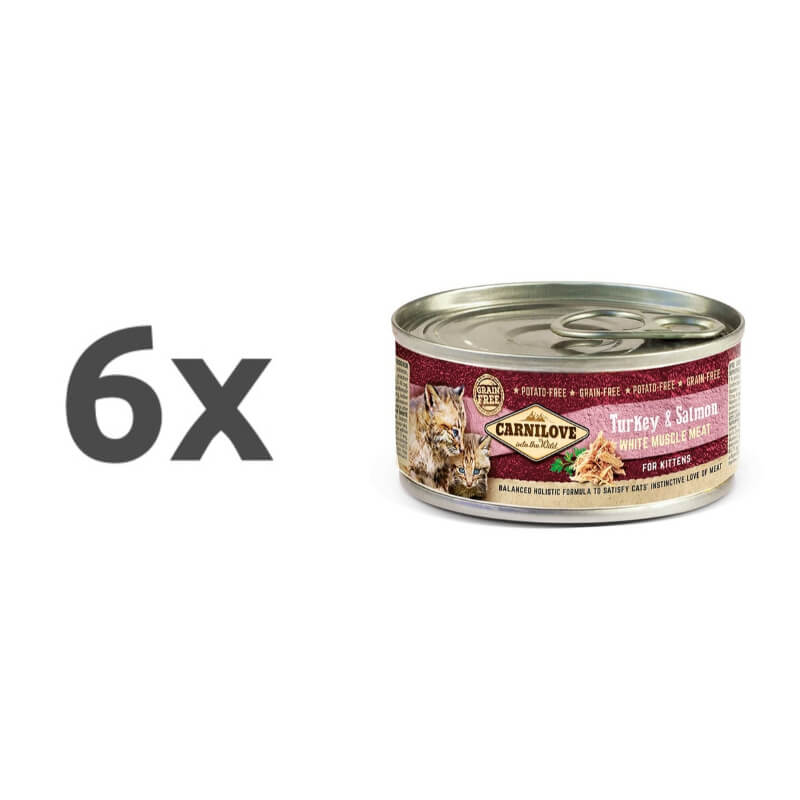 Carnilove Cat WMM Kitten - puran & losos, 100g - 6 x 100 g