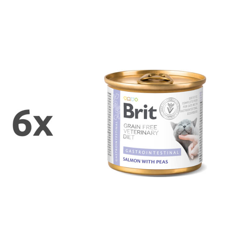Brit GF Veterinarska dieta za mačke Gastrointestinal, 200g - 6 x 200 g