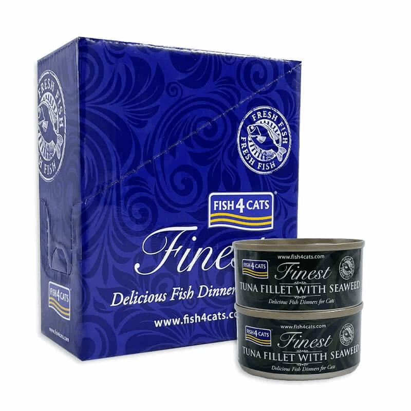 Fish4Cats file tune z morskimi algami - 10 x 70 g
