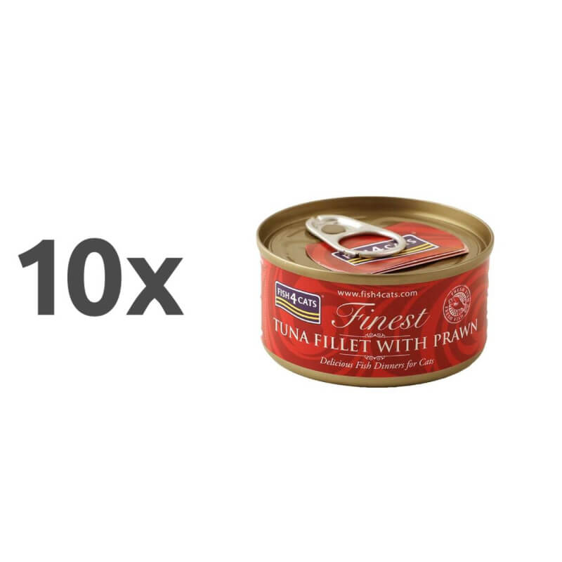 Fish4Cats file tune s kozicami - 10 x 70 g (2)
