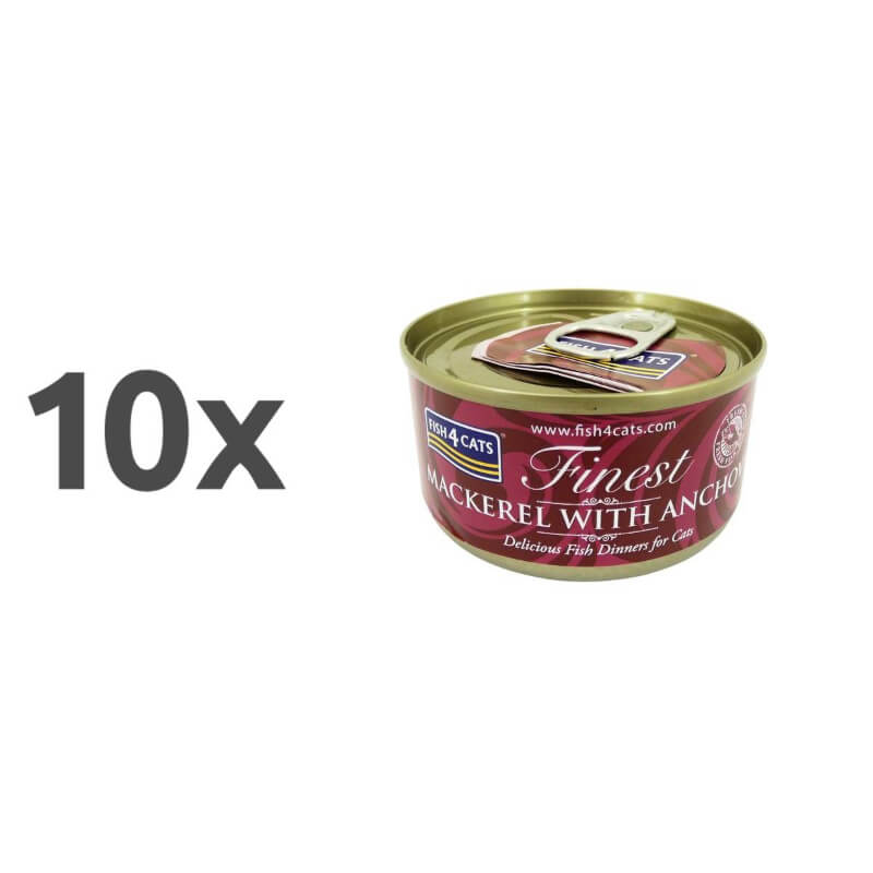Fish4Cats skuša z inčuni - 10 x 70 g (2)