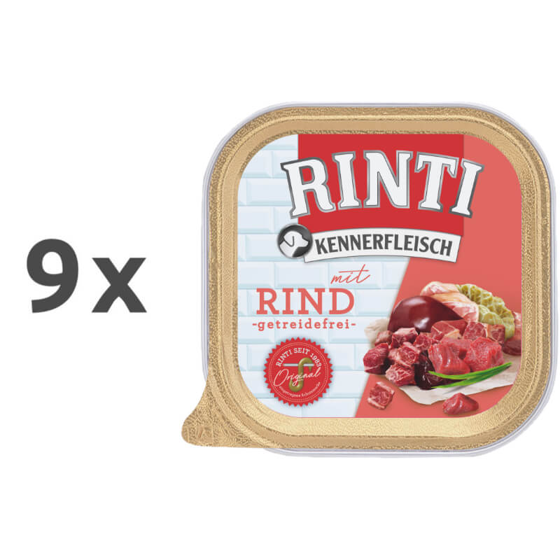 Rinti Kennerfleisch alutray - govedina - 300 g - 9 x 300 g